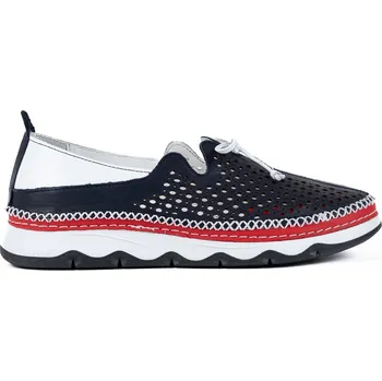 Dámské polobotky Letizia Dámské modré perforované slip-on polobotky Velikost: 39