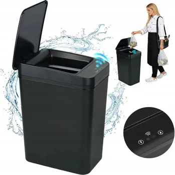 Odpadkový koš Odpadkový koš s bezdotykovým senzorem pohybu 12l automatický do koupelny