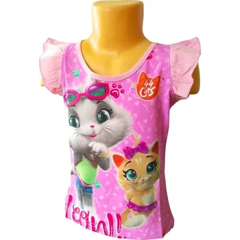 Setino Dívčí letní tílko 44 KOČEK růžové Barva: Růžová světlá, Velikost: 104