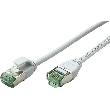 Síťový kabel ROLINE RM U/FTP patchkabel kat. 6a, tenký, 5m, šedý - 21.45.3307