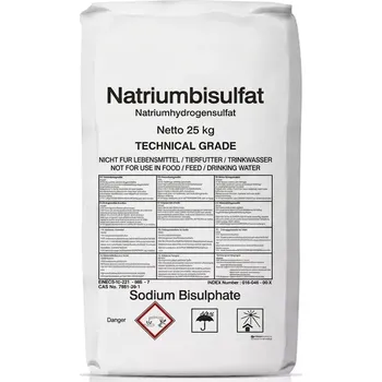 Filtrilo pH MINUS, Hydrogensíran sodný NaHSO4, granulát pytel 25Kg Balení: 1 Ks