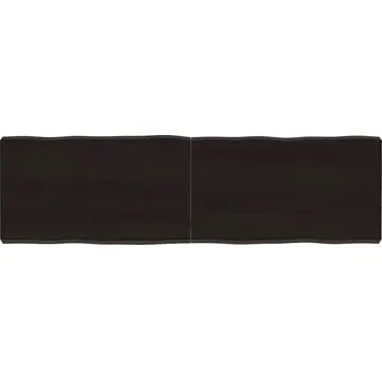 Psací stůl Deska stolu, tmavě šedá, 140x40x6 cm, dub s přírodním okrajem