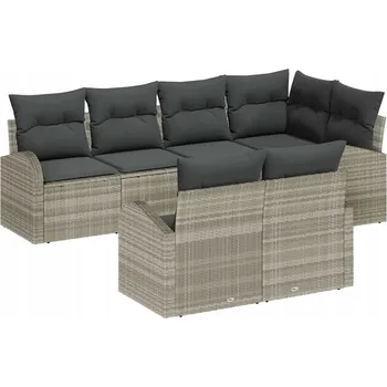 Zahradní sestava Ratanová zahradní souprava VidaXL šedá, 3 díly