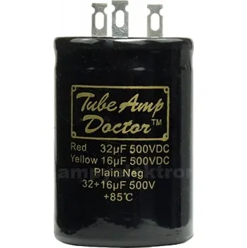 Kondenzátor Elektrolytický kondenzátor 16+32uF/500V Chassis Gold Cap TAD