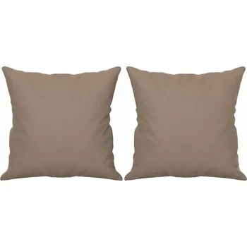 Polštář Polštáře čtvercové 40 x 40 cm taupe s PP výplní, 2 ks