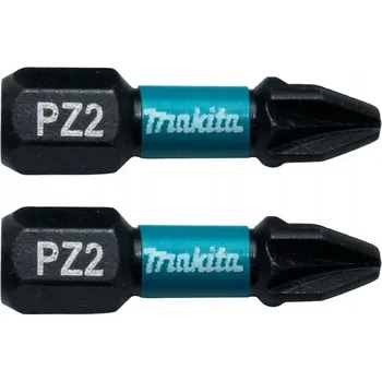Bit MAKITA Udarové šroubovací bity PZ2 25mm 2 kusů Impact Black B-63644