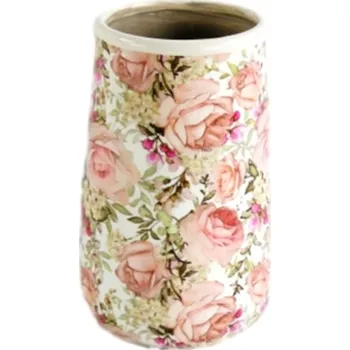 Květináč Keramická váza Roses 14,5x23 cm
