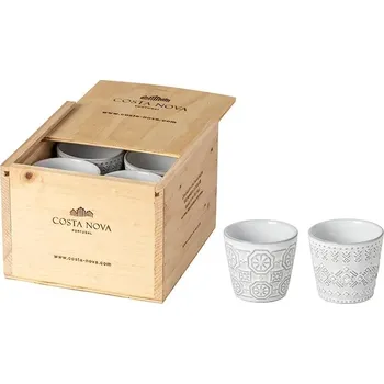 Sada šálků na espresso Costa Nova Grespresso Eco Gres Gift 70 ml 8-pack 1EXCS03E.WCL.SET8 vícebarevná MLC