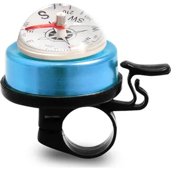 Zvonek na kolo Zvonek na kolo s kompasem | kompas na kolo, 2v1 - Modrá