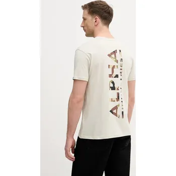 Bavlněné tričko Alpha Industries 128507CP béžová 80X, vel. XXL