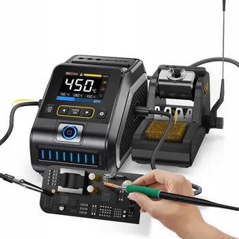 Páječka FNIRSI DWS-200 profesionální pájecí stanice s barevným displejem, 100-450°C, 200W, doprava ZDARMA!