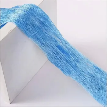 Sprchový závěs Provázková záclona | provázkový závěs, 1 x 2 m, 1 ks - Modrá