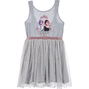 Dívčí šaty Šaty FROZEN ELSA A ANNA luxusní s tylem šedé Barva: Šedá, Velikost: 116