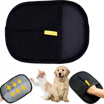 Kartáč pro zvířata RUKAVICE PRO ODSTRAŇOVÁNÍ ZVÍŘECÍ SRSTI PRO KOČKY A PSY