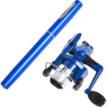 Rybářský prut Prut a naviják do kapsy - teleskopický prut - více barev - Modrá