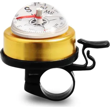 Zvonek na kolo Zvonek na kolo s kompasem | kompas na kolo, 2v1 - Zlatá