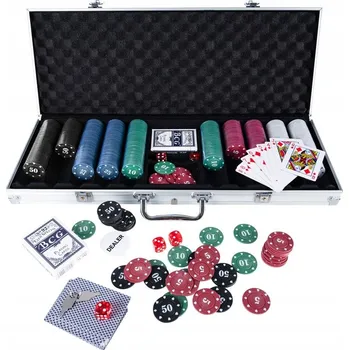 Pokerové sada TRADEMARK POKER - SADA 500 ŽETONŮ PRO POKER TEXAS HOLD'EM, BLACKJACK