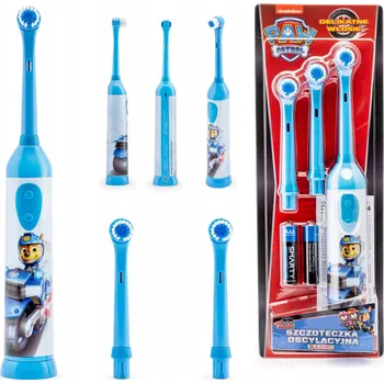 Elektrický zubní kartáček Kartáček Tlapková patrola Motopsíci 3 hlavice Chase