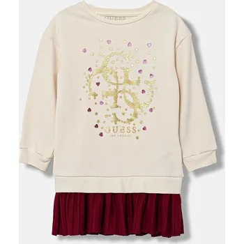 Dámské oblečení Dívčí šaty Guess K5BK07.KAD74.9BYA béžová 01X, vel. 105-112