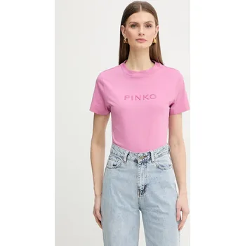 Pánské tričko Bavlněné tričko Pinko 101752.A339 růžová 39X, vel. M