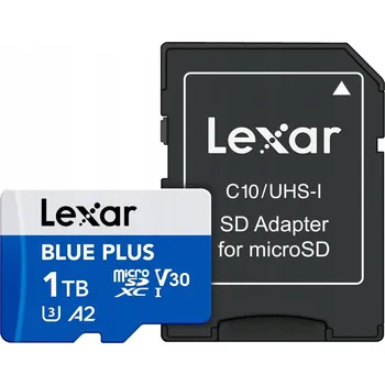 Paměťová karta LEXAR Paměťová karta microSD 1TB C10 A2 U3 V30 170MB/s Blue Plus