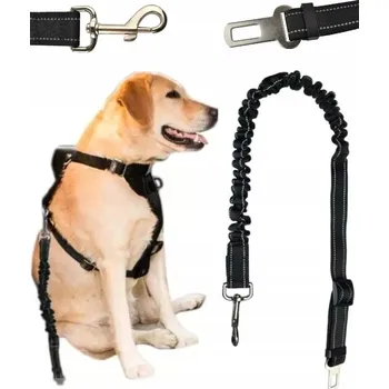 Vodítko pro psa VODÍTKO PRO PRO PSA KOČKU ELASTICKÉ BEZPEČNOSTNÍ PÁSY DO AUTOMOBILU