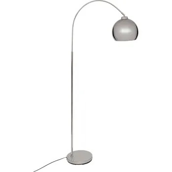 Stojací lampa Atmosphera Stojací lampa oblouková FLORIS, kovová, stříbrná, 177 cm