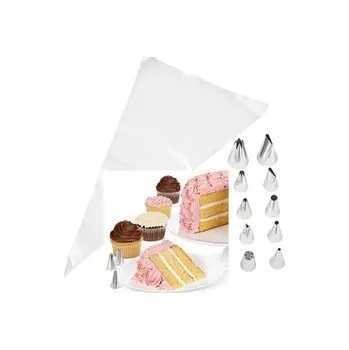 Sada špiček - Wilton / 10 ks špiček + 10 ks trezírovací sáčky