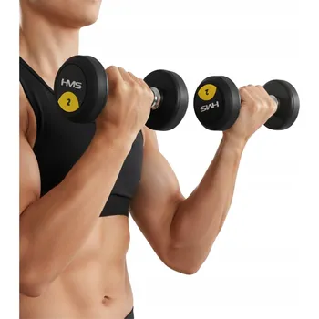 Pogumované činky HMS 2x 2 kg 2 ks