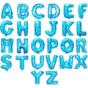 Balónek Nafukovací písmena na oslavu | fóliové balónky - Modrá,B