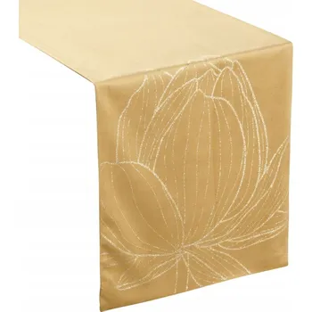 Obraz Běžec na stůl odstíny žluté 220 x 35 cm