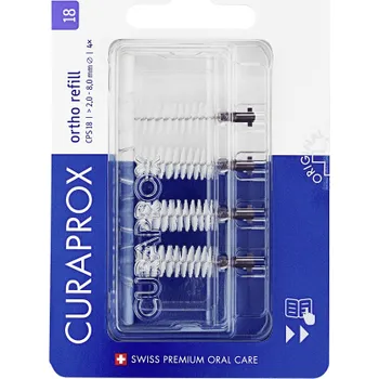Zubní kartáček Curaprox CPS 18 regular mezizubní kartáčky, fialové, 4 ks