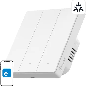 vypínač SONOFF M5-3C-86W Inteligentní nástěnný vypínač Matter (3kanálový)