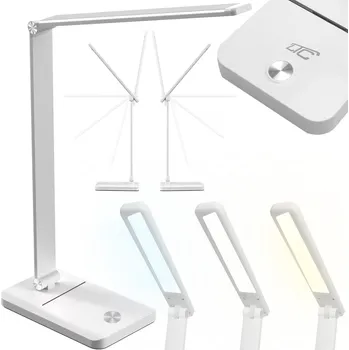 Lampička NOČNÍ LED STOLNÍ LAMPIČKA NA STŮL AKUMULÁTOR SKLÁDACÍ PRO ČTENÍ UČENÍ