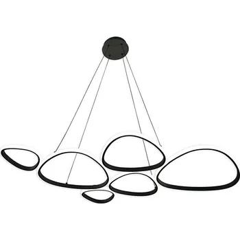 LED Lustr na lanku PETRA LED/58W/230V 4000K černá