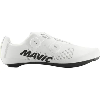 Pánské cyklistické tretry tretry silniční MAVIC SHOES COSMIC ULTIMATE IV WHITE - 44.666666666667