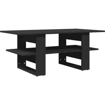 Konferenční stolek Dřevěný odkládací stolek černý 102x55x42 cm