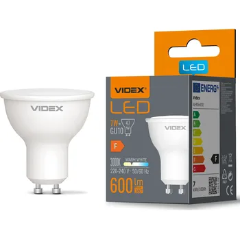 Žárovka LED žárovka 7W GU10 230V 600lm teplá bílá VIDEX