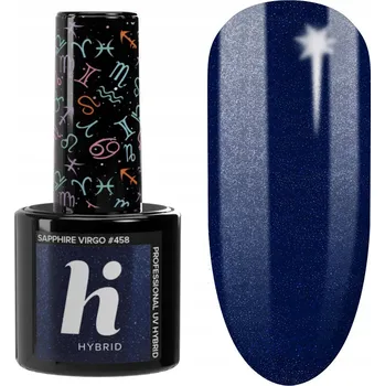 Lak na nehty Hi Hybrid Zodiac 458 safírová Panna 5 ml hybridní lak na nehty