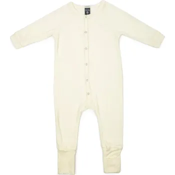 Kojenecký overall Smallstuff dětský vlněný merino overal off. white drop needle 0922-40 Velikost: 86 MERINO VLNA, NEŽMOLKUJE
