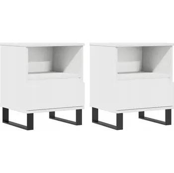 Noční stolek Noční stolek bílý 40x35x50 cm