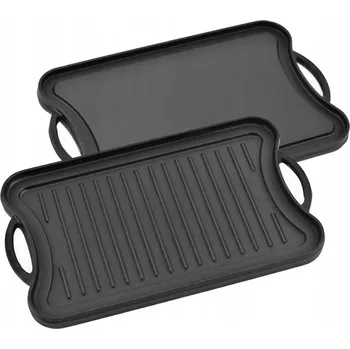 Grilovací deska litinová Krisberg obdélníková 42 x 26 cm