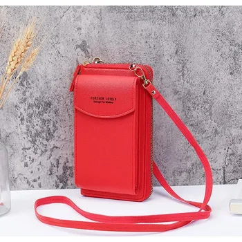 Kabelka Elegantní dámská crossbody kabelka - červená