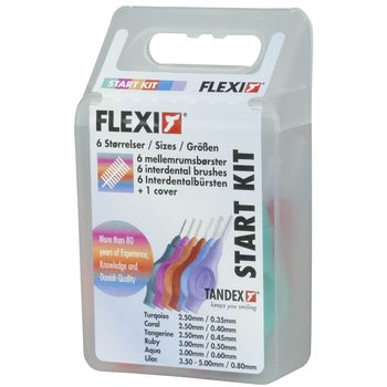 Zubní kartáček Tandex Flexi startovací sada mezizubních kartáčků, 6 ks