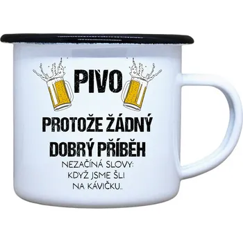 DOBRÝ TRIKO Plecháček s potiskem Pivo dobrý příběh Velikost plecháčku: 330 ml