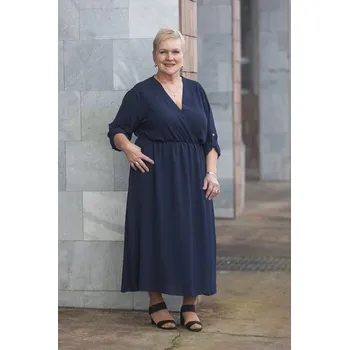 Dámské šaty Italy fashion Dlouhé šaty HAWAI Barva: Tmavě modrá, Velikost: UNI: 2XL-5XL