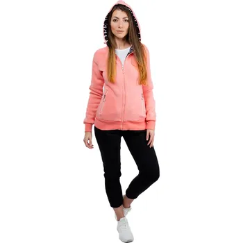 Dámská tepláková souprava GLANO - růžová Glano černá | růžová 2277325