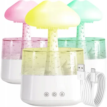 Zvlhčovač vzduchu ZVLHČOVAČ VZDUCHU IONIZÁTOR AROMATERAPIE NOČNÍ LAMPA