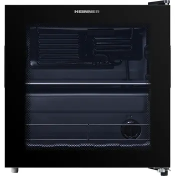 Praní a péče o prádlo HEINNER prosklená chladnička HBC-M44BKE