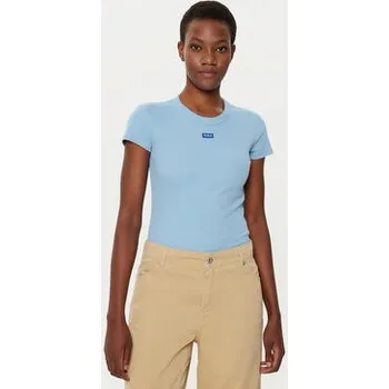 Pánské oblečení HUGO T-Shirt Easy 50523924 Modrá Slim Fit L